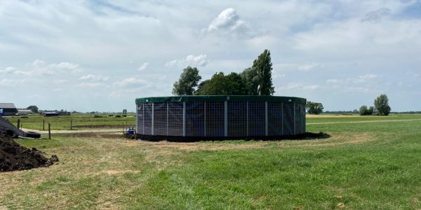 Gaasmatsilo bij boer Schouten